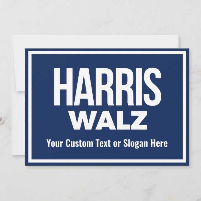 Skapa din egen Harris Walz 2024 Inbjudningar (Framsida)