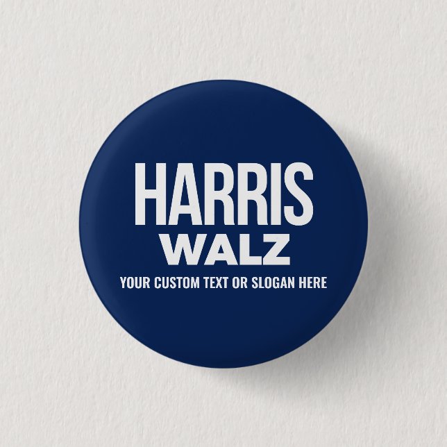 Skapa din egen Harris Walz 2024 Knapp (Framsida)