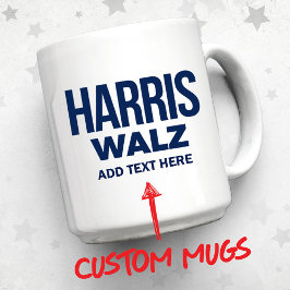 Skapa din egen Harris Walz 2024 Mugg