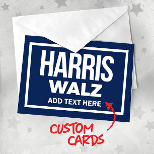 Skapa din egen Harris Walz 2024 Tack Kort