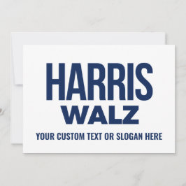 Skapa din egen Harris Walz 2024 Tack Kort