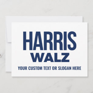 Skapa din egen Harris Walz 2024 Tack Kort