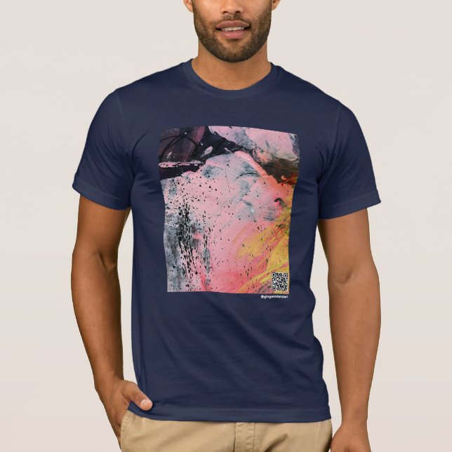 Skapa din egen herr mörk kortärmad t-shirt (Framsida)