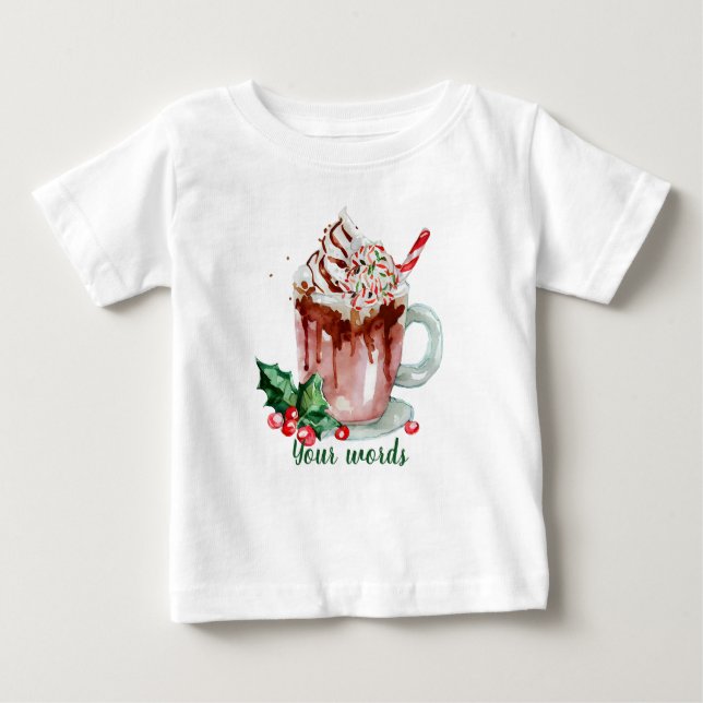 Skapa din egen Hett för julpeppermint Chocolate T Shirt (Framsida)