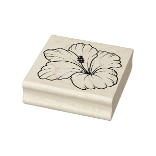 Skapa Din Egen Hibiskusblomma Blommande Blomma Stämpel