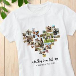 Skapa din egen Hjärtformade fotokollage T Shirt