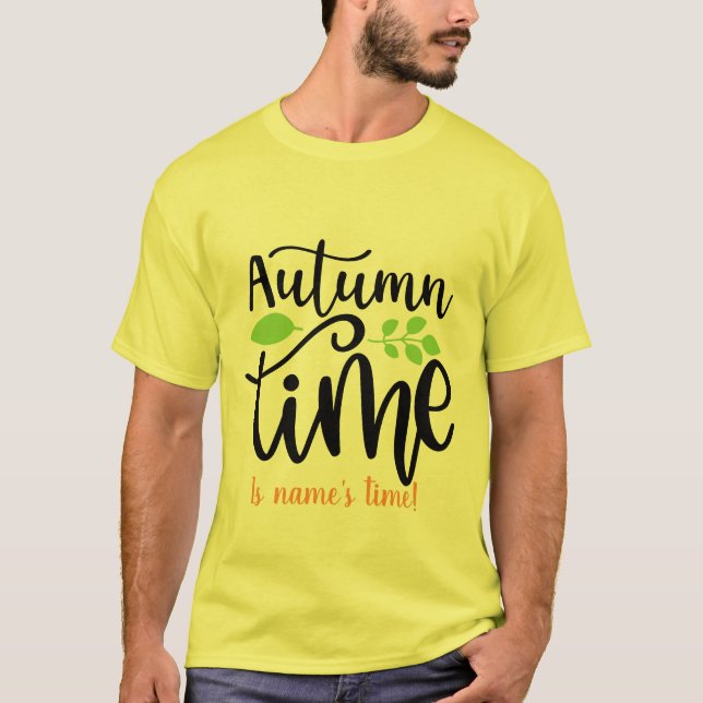 Skapa din egen hösttid t shirt (Framsida)