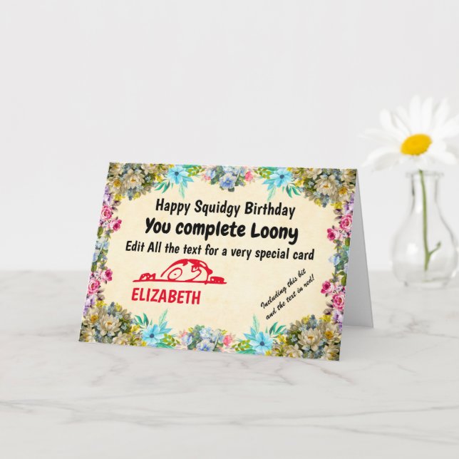 Skapa din egen Humor Easy till att redigera födels Kort (Liten växt)