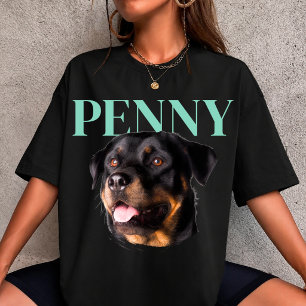 skapa din egen Hund Djur Foto Personlig 90s T Shirt