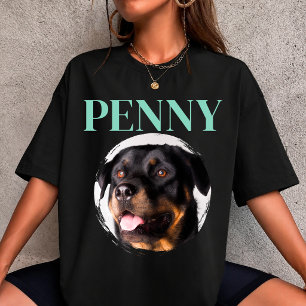 skapa din egen Hund Djur Foto Personlig 90s T Shirt