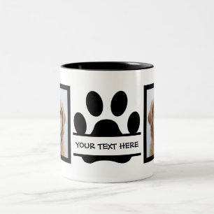 Skapa din egen Hund fotokopia Två-Tonad Mugg