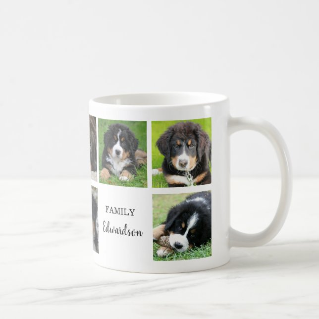Skapa din egen hund-fotosamling namn kaffemugg (Höger)