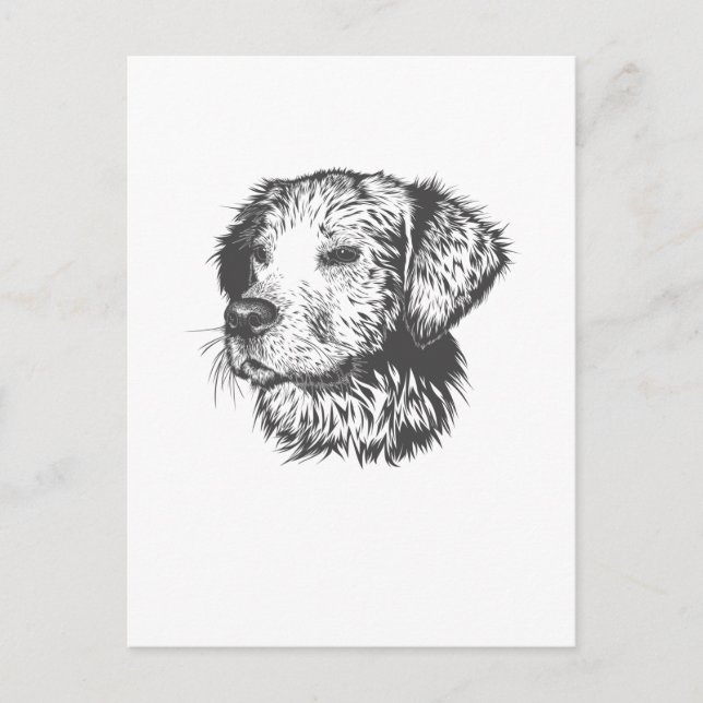 Skapa Din Egen Husdjurs Hund Anpassad Vykort (Framsida)