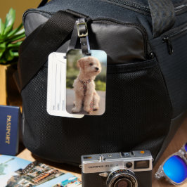 Skapa Din Egen Husdjursfoto Anpassad Bild Bagagebricka