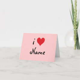 Skapa din egen "I Kärlek"-Personlig Valentine Helgkort