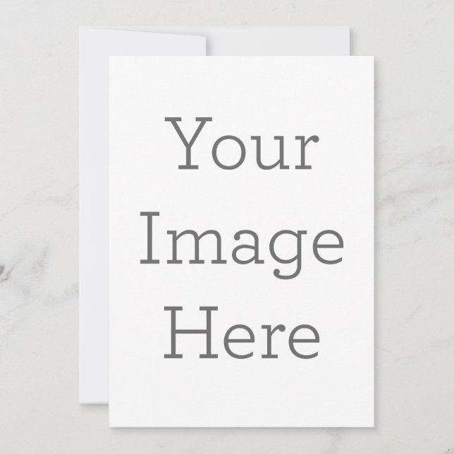 Platt inbjudan, Storlek: 12,7 x 17,8 cm, Papper: Signature matt, Hörn: Kvadrat, Kuvert: Vit, Tryckkvalitet: Standard (Framsida)