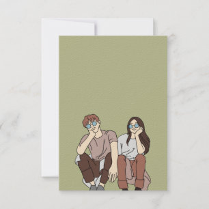 Skapa din egen inbjudan till 5-tums x 7-tums bröll