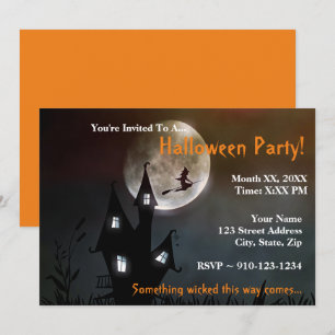 Skapa din egen inbjudan till Halloween fest