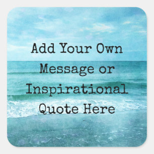 Skapa din egen inspirationsoffert för motivation fyrkantigt klistermärke