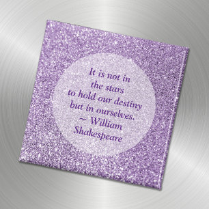 Skapa din egen inspirationsoffert Lila Glitter Magnet
