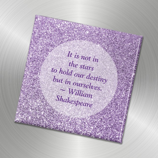Skapa din egen inspirationsoffert Lila Glitter Magnet (Skapare uppladdad)