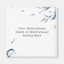 Skapa din egen inspirationsoffertblå blomma magnet