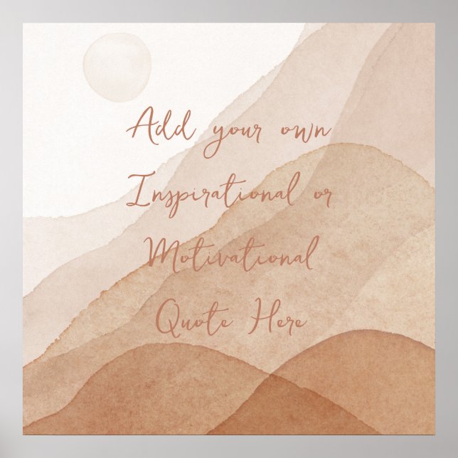 Skapa din egen inspirerande Anpassningsbar Poster (Framsidan)