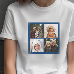 Skapa din egen Instagram Collage Marin 4 Bilder Tee Shirt