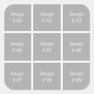 Skapa din egen Instagram-fotosamling Fyrkantigt Klistermärke