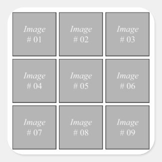 Skapa din egen Instagram-fotosamling Fyrkantigt Klistermärke