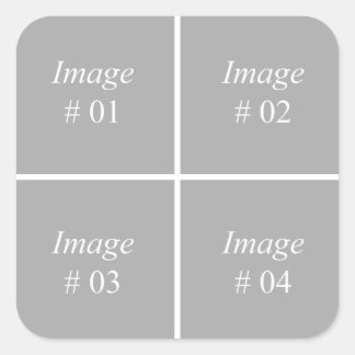 Skapa din egen Instagram-fotosamling Fyrkantigt Klistermärke