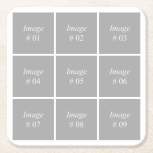 Skapa din egen Instagram-fotosamling Underlägg Papper Kvadrat