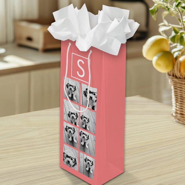 Skapa din egen Instagram-kollage med anpassad mono (Custom Gift Bag with Multiple Photos)