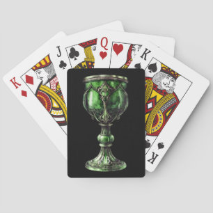 Skapa din egen Jade Grönt Chalice Casinokort