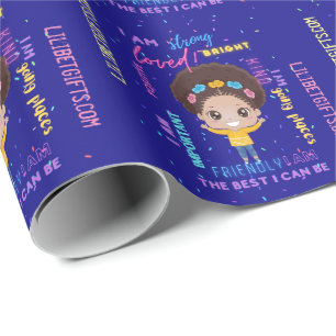 Skapa din egen jag är - positiva flickanställnings presentpapper