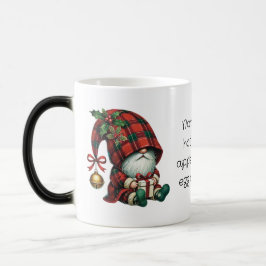 Skapa Din Egen Jingle Christmas Plaid Gnome Magisk Mugg