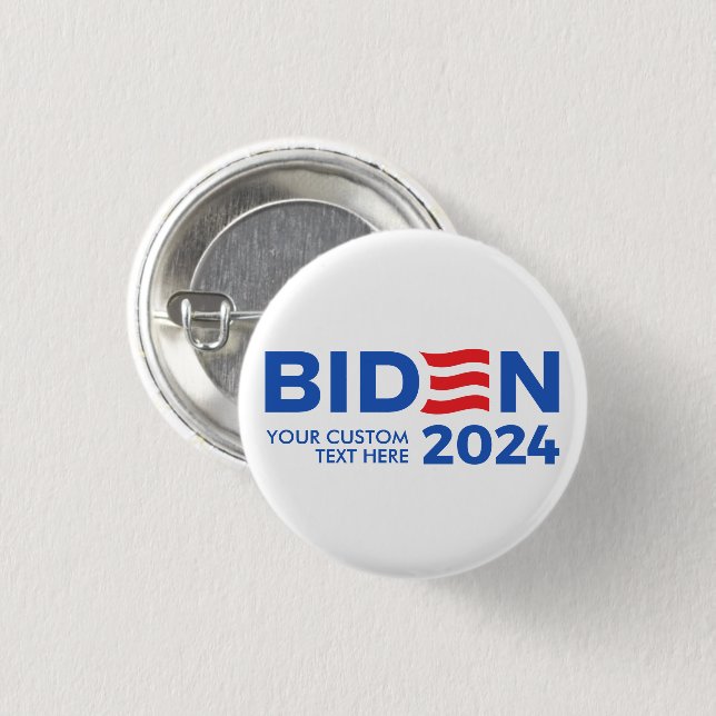 Skapa din egen Joe Biden 2024 Knapp (Framsida & baksida)