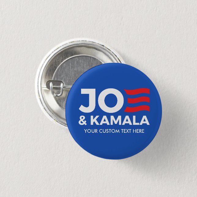 Skapa din egen Joe och Kamala 2024 Knapp (Framsida & baksida)