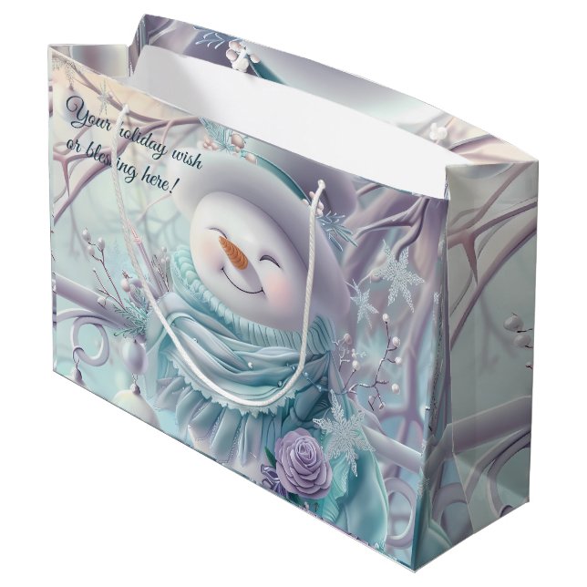 Skapa din egen julafton Snögubbe (Baksidan Vinklad)