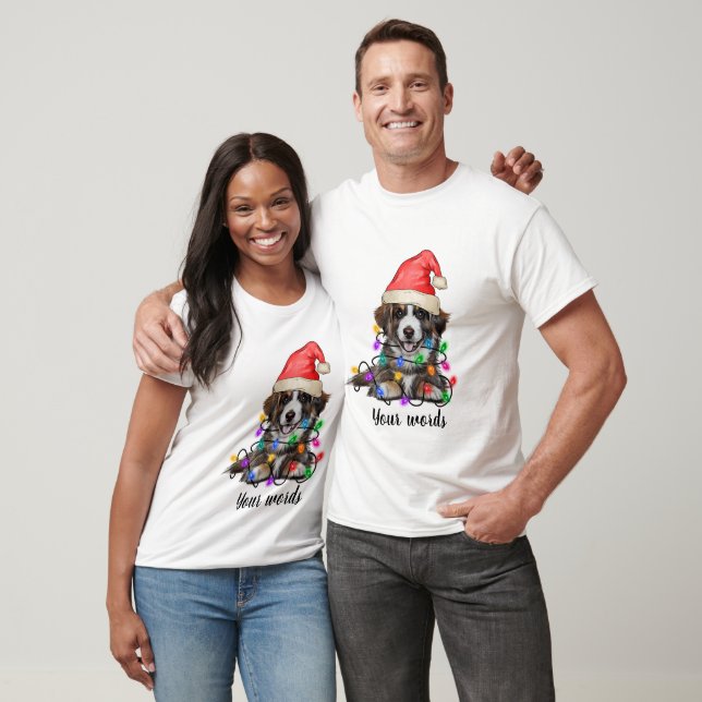 Skapa din egen julamerikansk Hund. T Shirt (Unisex)