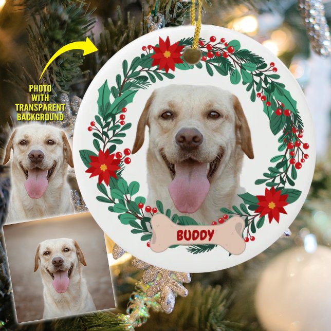 Skapa din egen julandedräkt med Pet Photo Julgransprydnad Keramik (Skapare uppladdad)