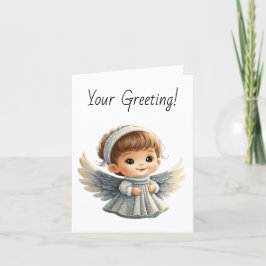 Skapa din egen julängel för Cute Boy Helgkort