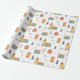 Skapa din egen julby med valfri färgkomposition presentpapper