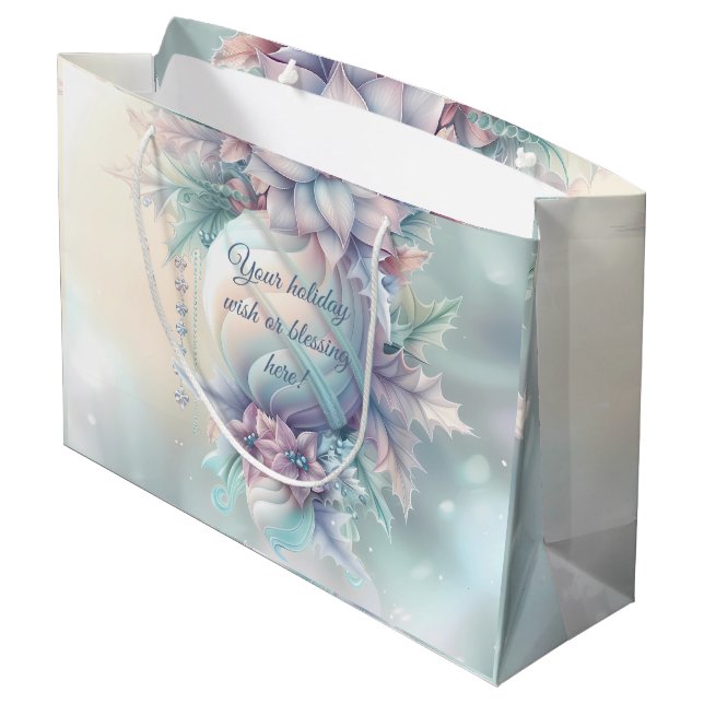 Skapa din egen juldekoration med Poinsettia-orname (Baksidan Vinklad)