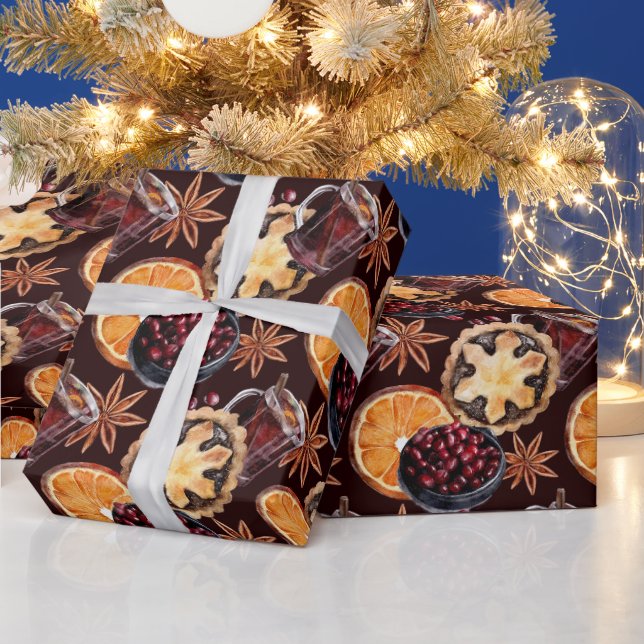 Skapa din egen julglögg presentpapper (Helgdagar)