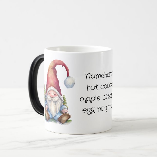 Skapa Din Egen Julgrans Tomte Magisk Mugg (Framsida vänster)