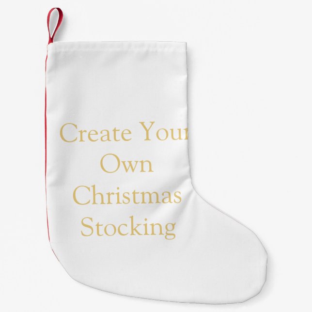 Skapa din egen julklapp liten julstrumpa (Framsidan)