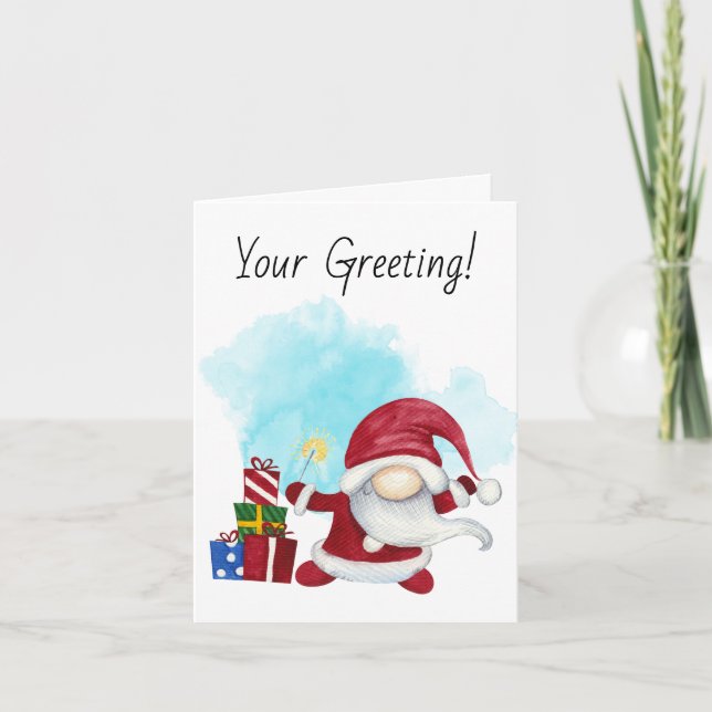 Skapa din egen Julklapp-miniatyrfilm Helgkort (Framsida)