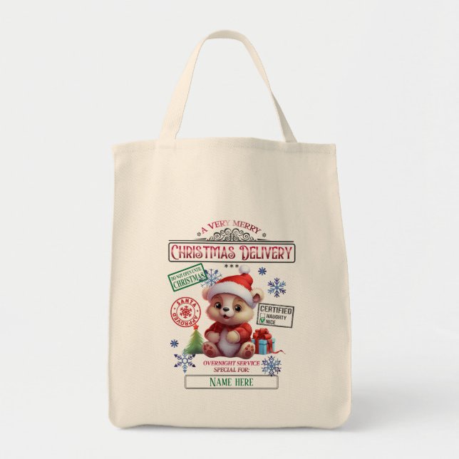 Skapa din egen julklapp tygkasse (Framsidan)