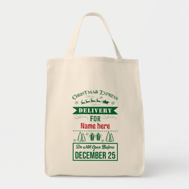 Skapa din egen julklapp tygkasse (Framsidan)